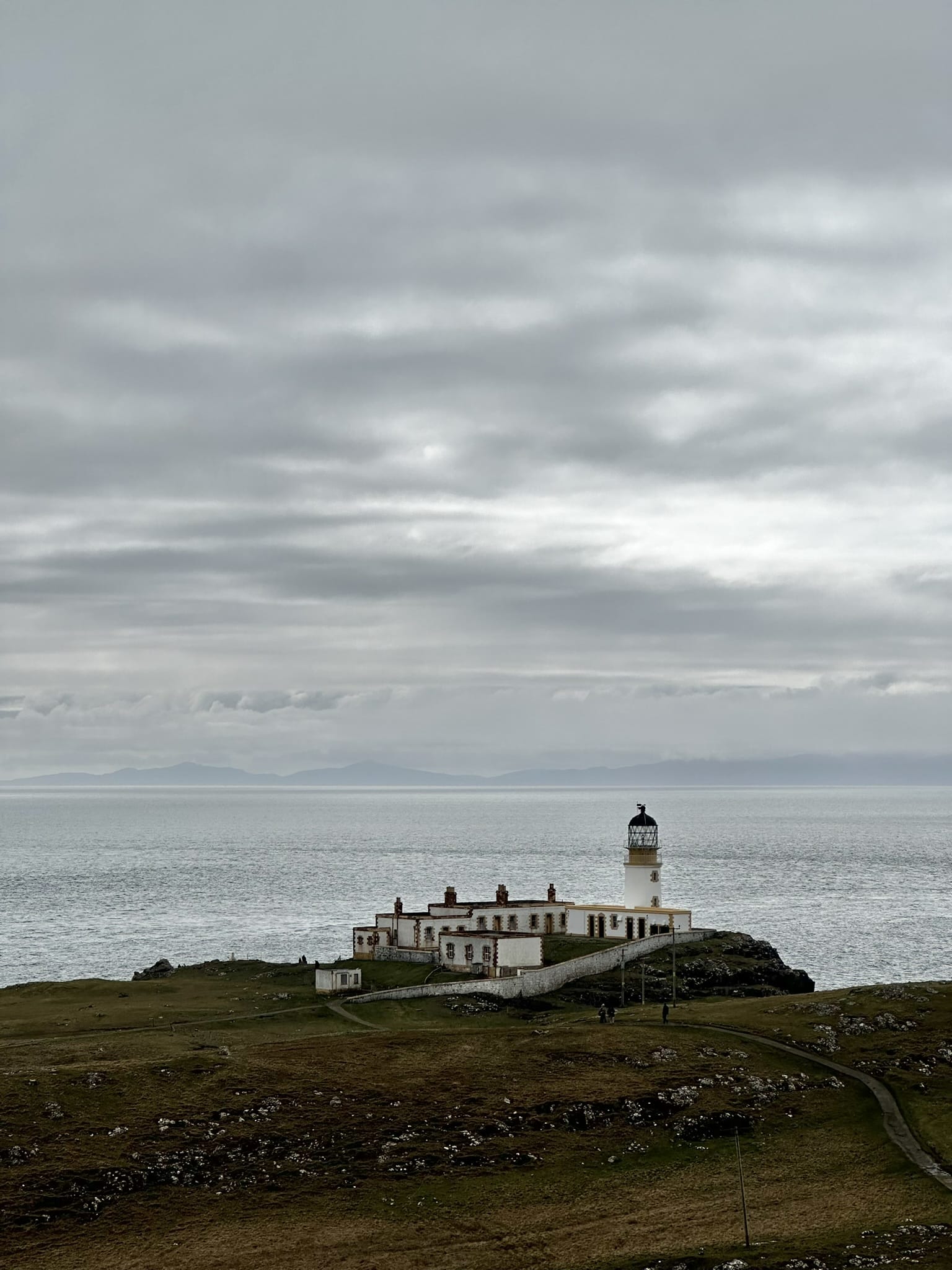 view of lighthouse along the trail