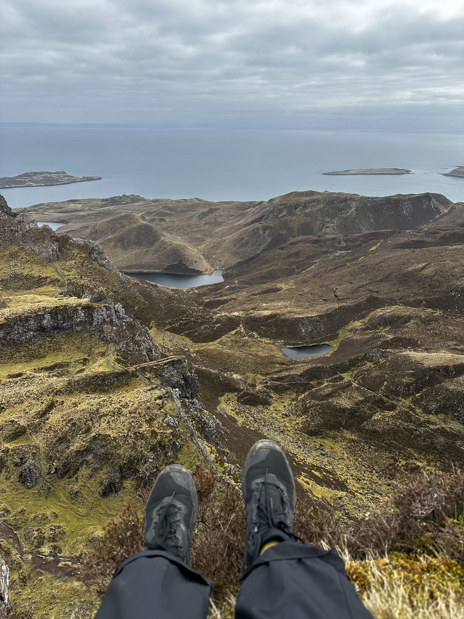 Views over cliffs in Quiraing