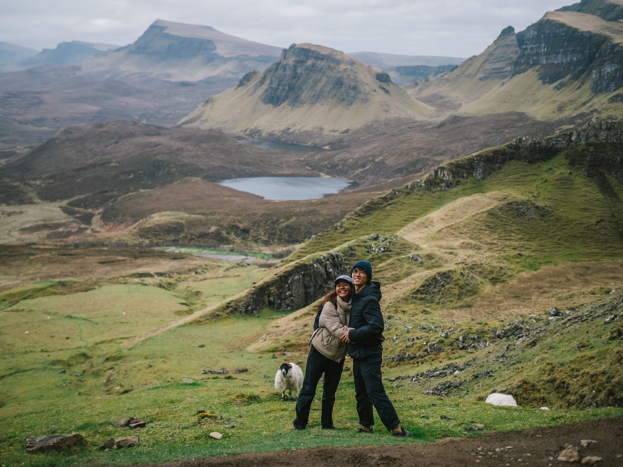 View in Quiraing with sheeps