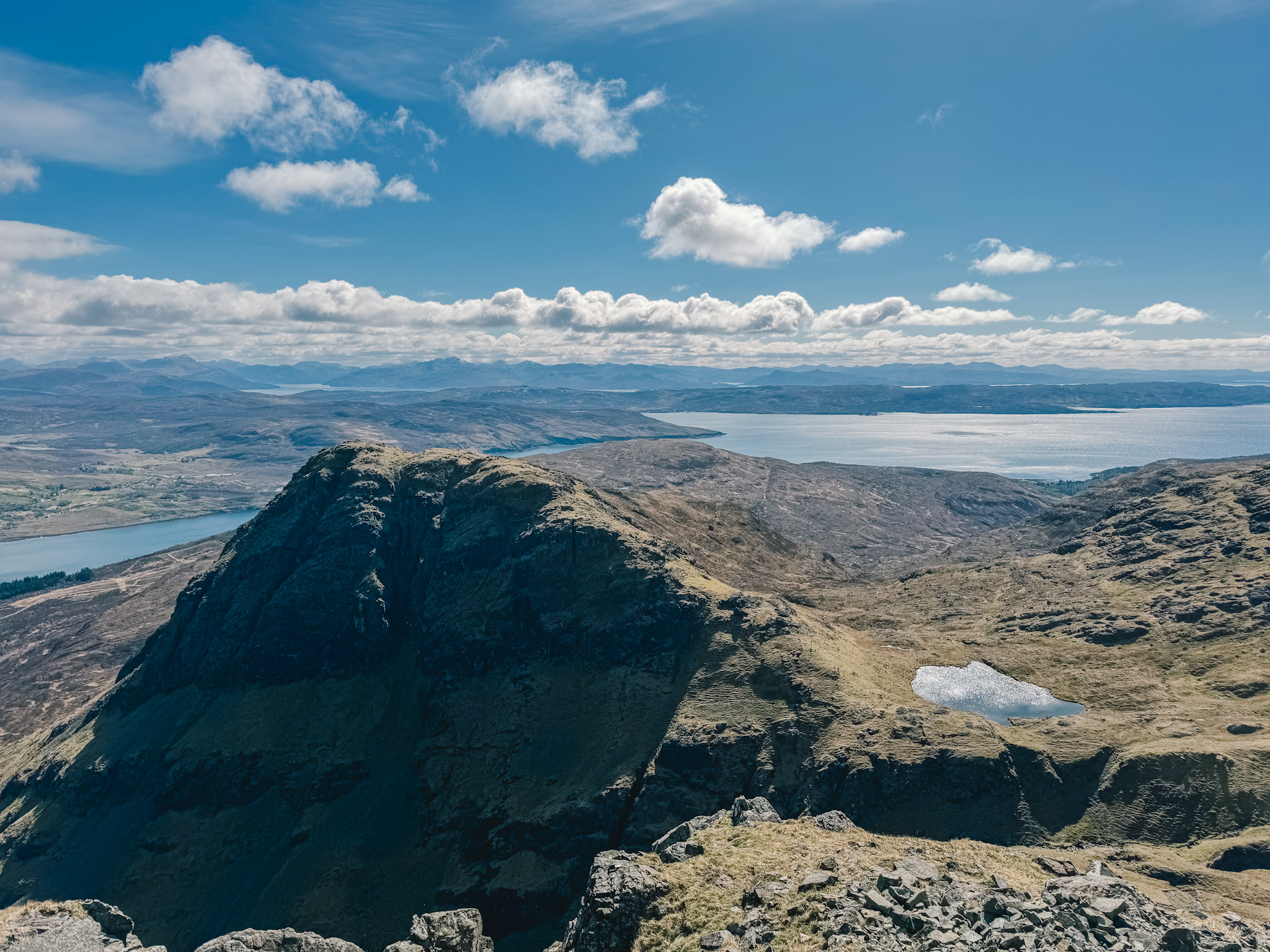 View halfway up