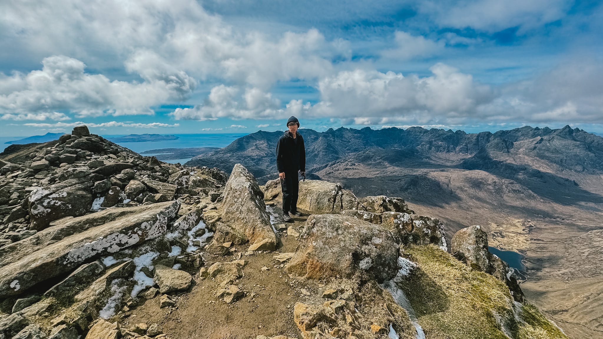 Standing at the top of Bla Bheinn