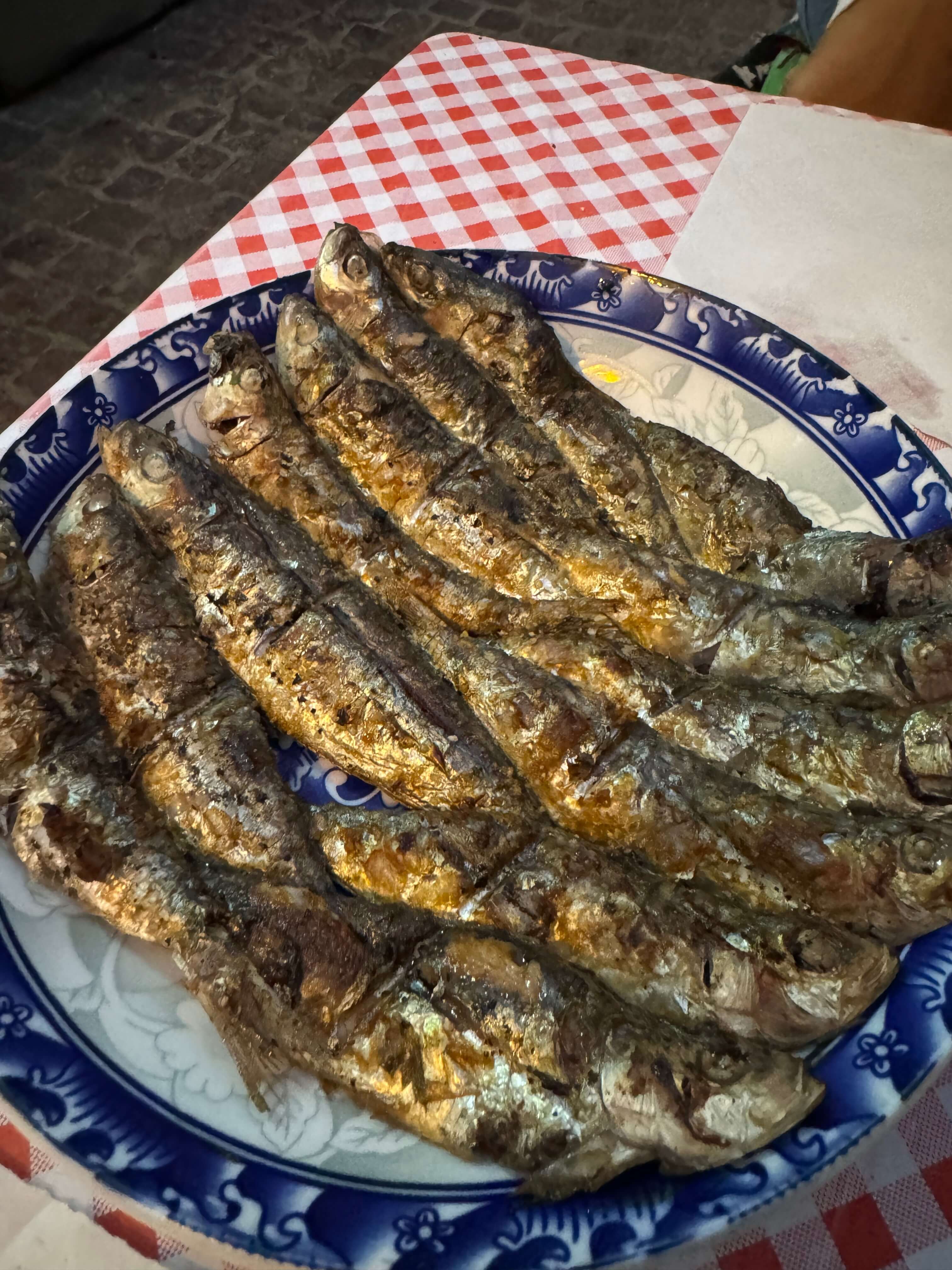 Grilled sardines for only $2 USD
